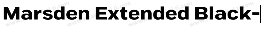 Marsden Extended Black字体转换